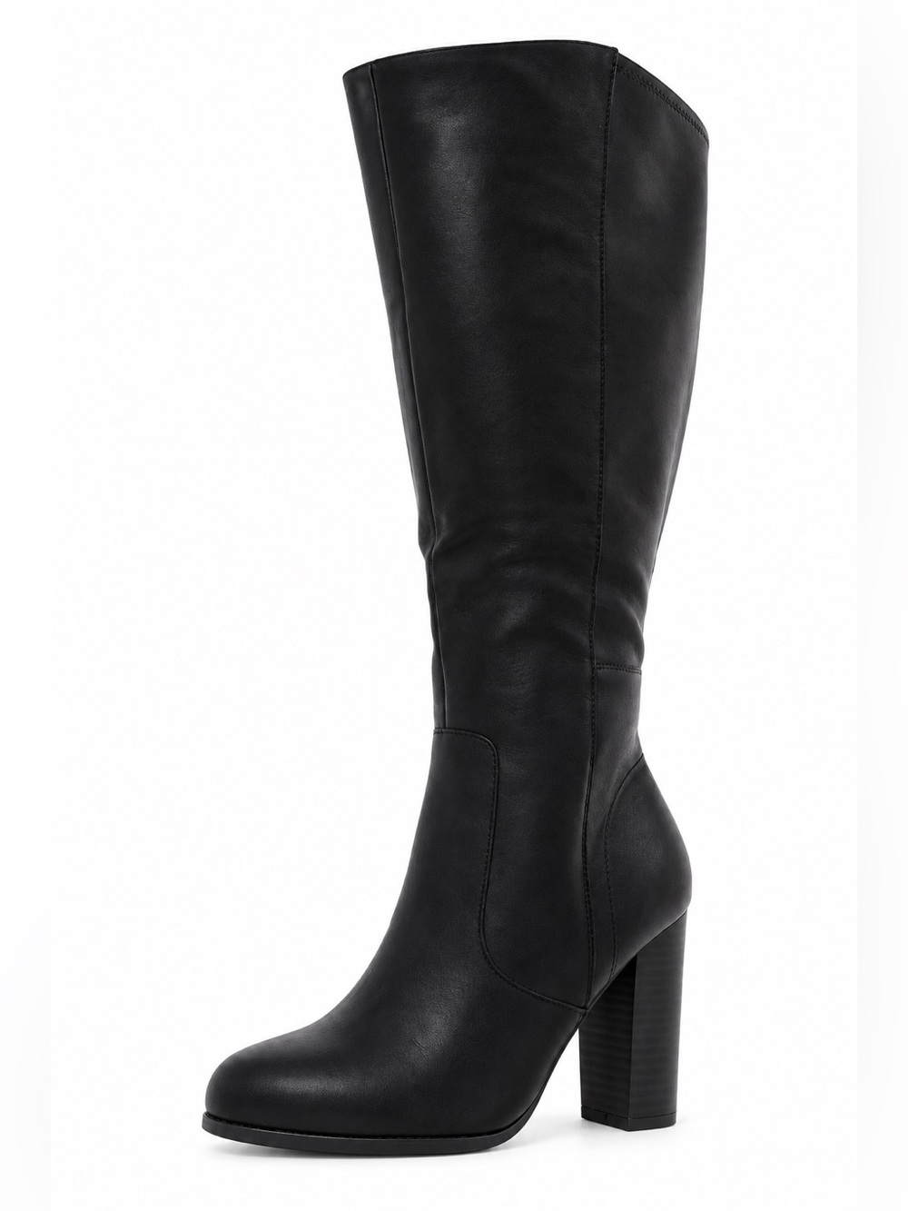 ♥️♥️ Style & Co. Womens Addyy Faux Leather Wide Calf Knee-High Boots
